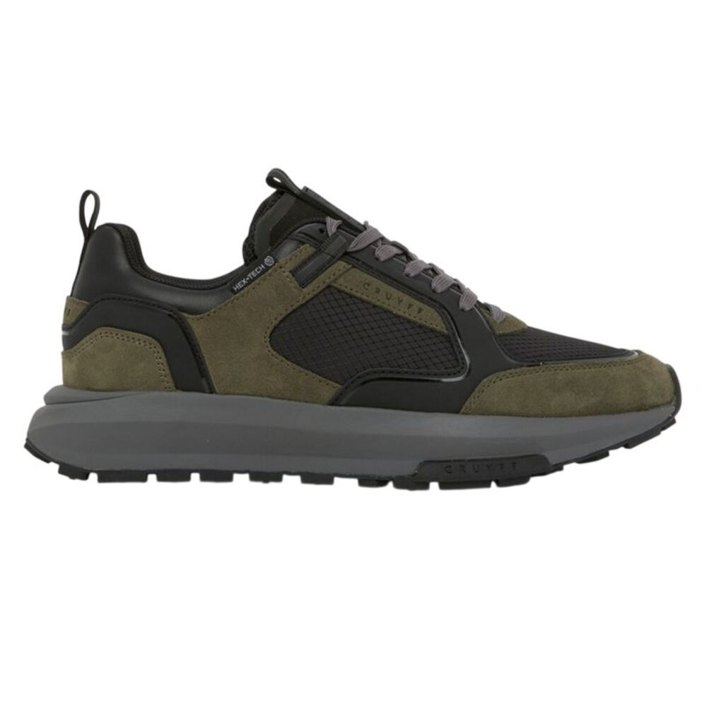 Cruyff Mens Rayado Suede Chunky Sole Sneakers / Olive
